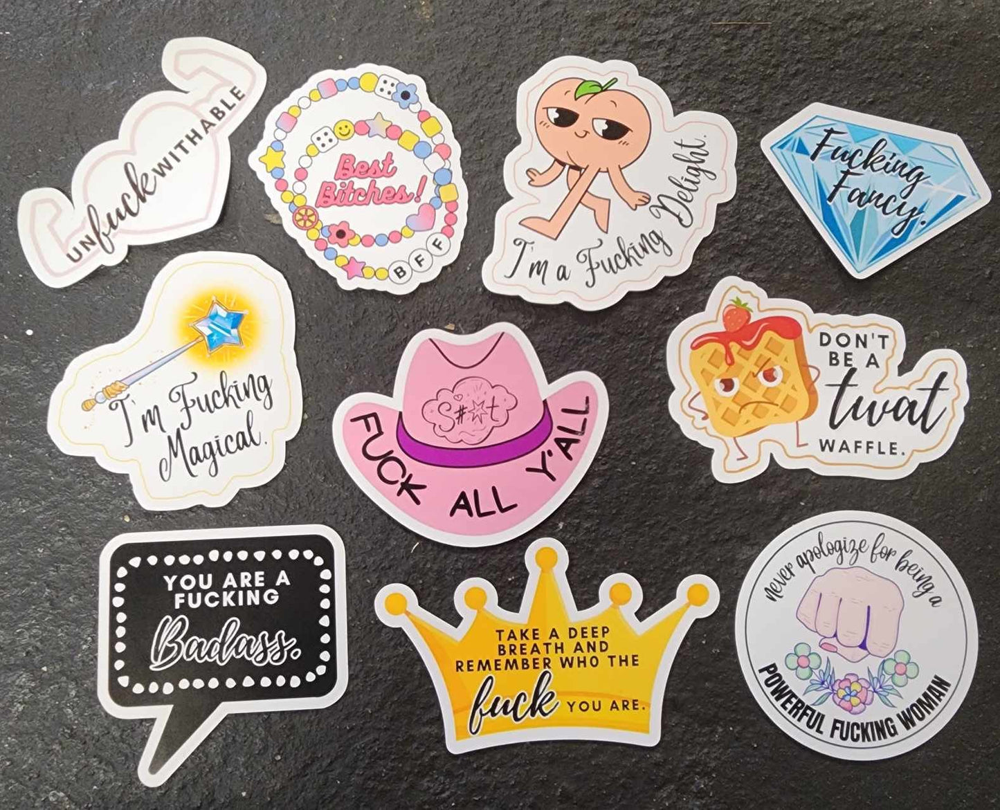 Die-Cut Sticker Indoor/Outdoor "I'm a fucking delight"