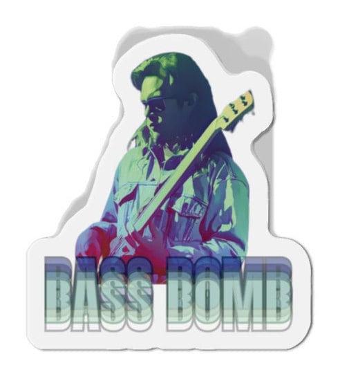 Die-Cut Sticker Indoor/Outdoor Goose Sticker "Bass Bomb", Trevor Weekz, tumbler, cooler, fridge sticker, decal