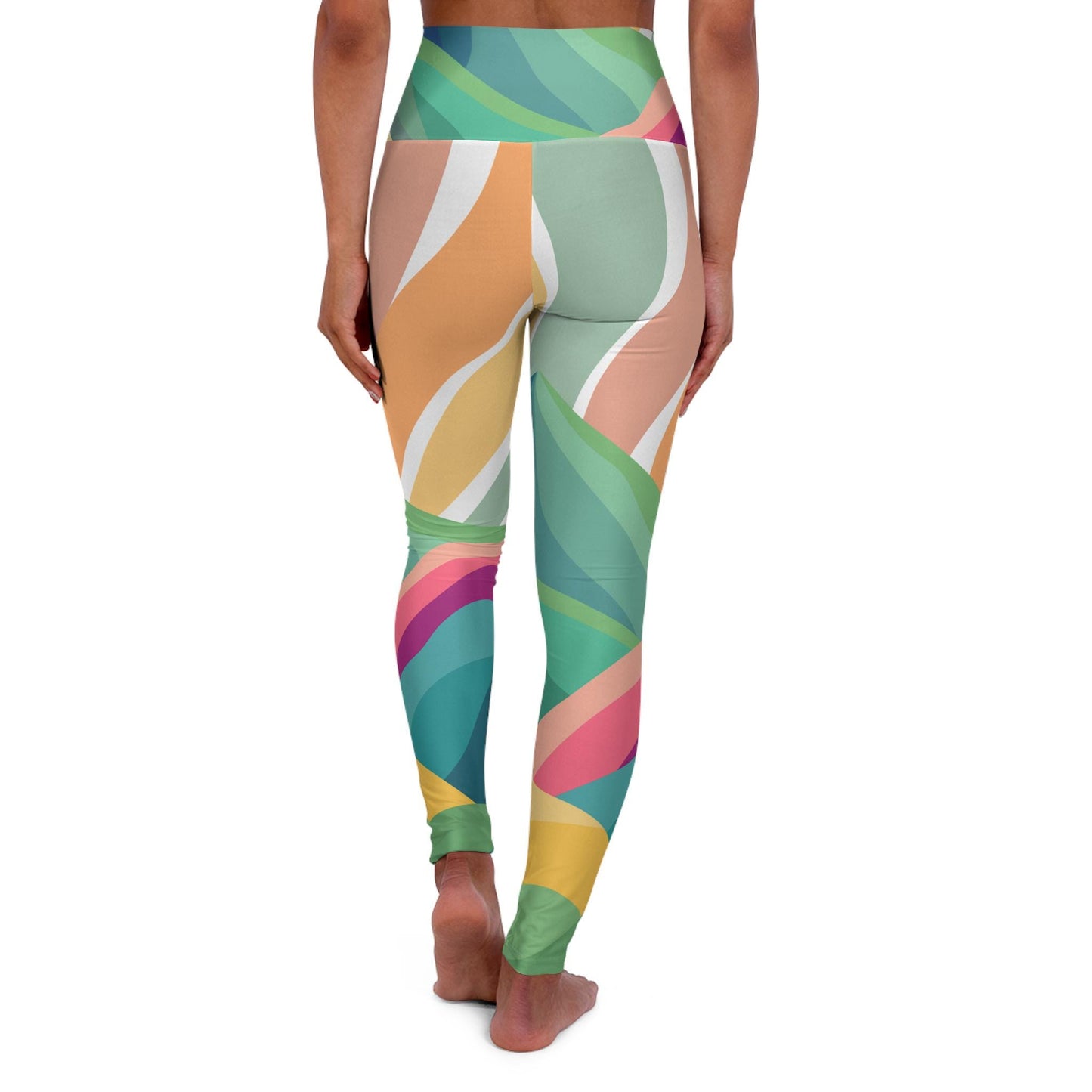 Yoga Leggings, Go Everywhere Feel Everything, High Waisted, Western Sun Design, Goose the Band, Adventure Pants, Traveler Gift