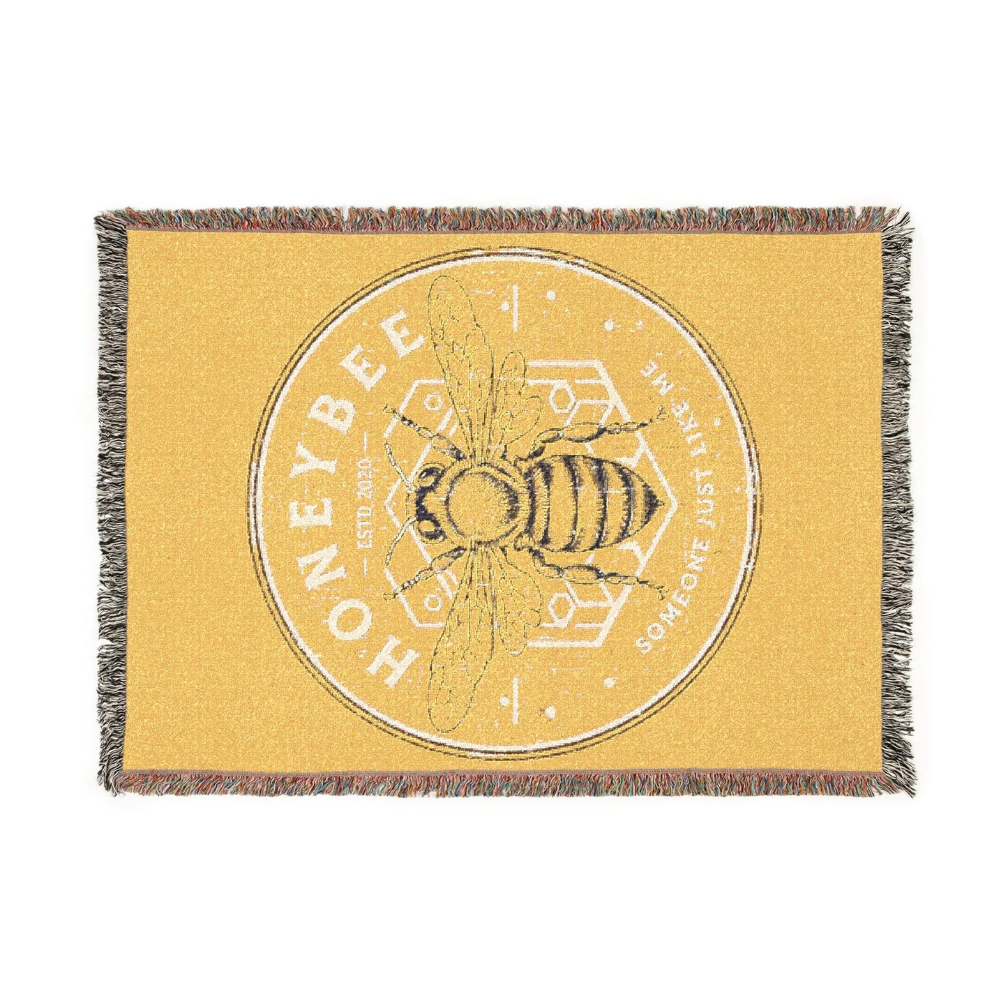 Goose the Band Honeybee Woven Blanket, Tapestry Throw