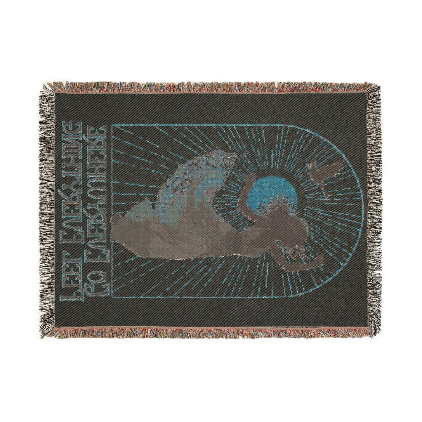 Goose Band Western Sun Blanket, Woven Throw TapestryTravel Vibe