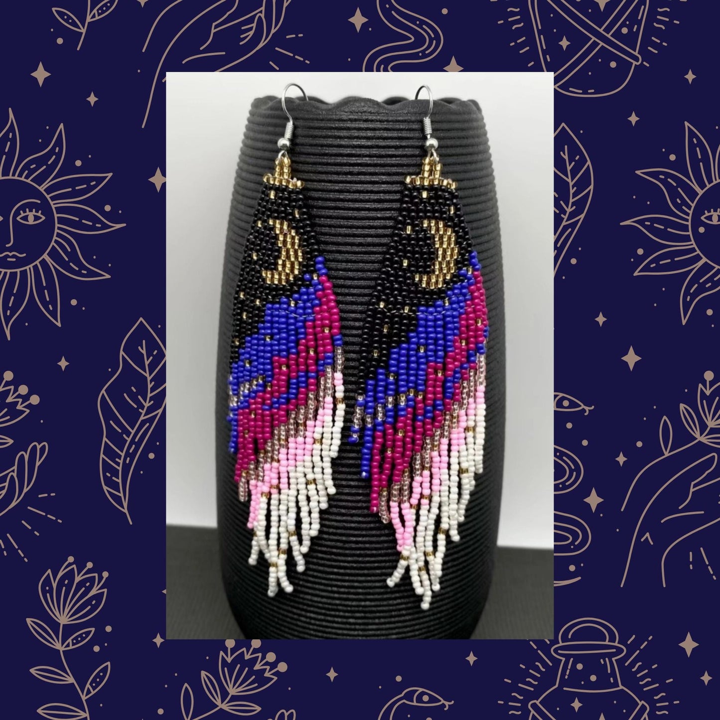 Colorful seed bead fringe earrings, boho statement earrings, long beaded fringe, festival jewelry, hippie, gift for her